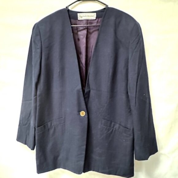 EVAN PICONE Blue Blazer Jacket Size Medium - Picture 1 of 5